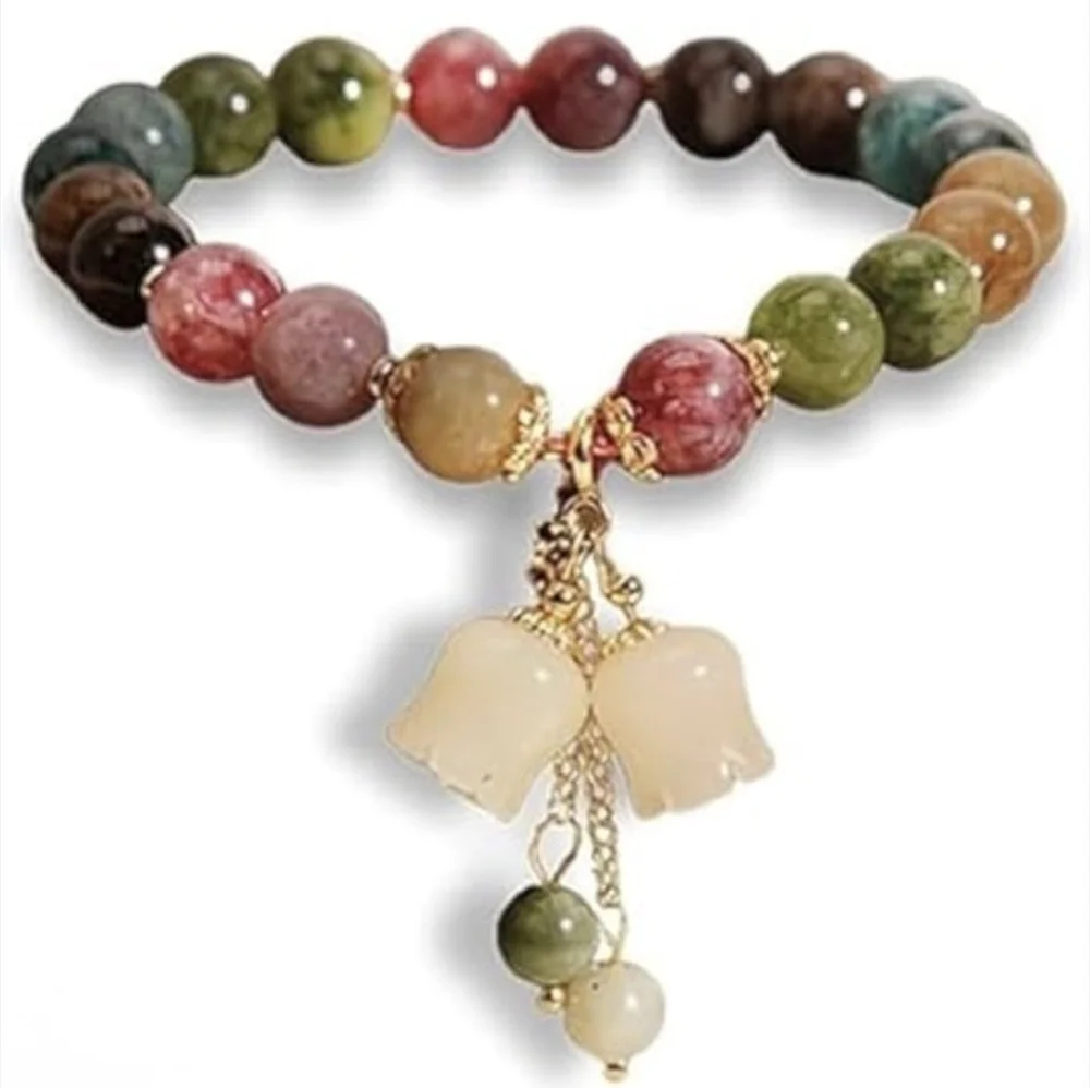 Tourmaline Bracelet Natural Stone Gemstone Chakra Jewelry